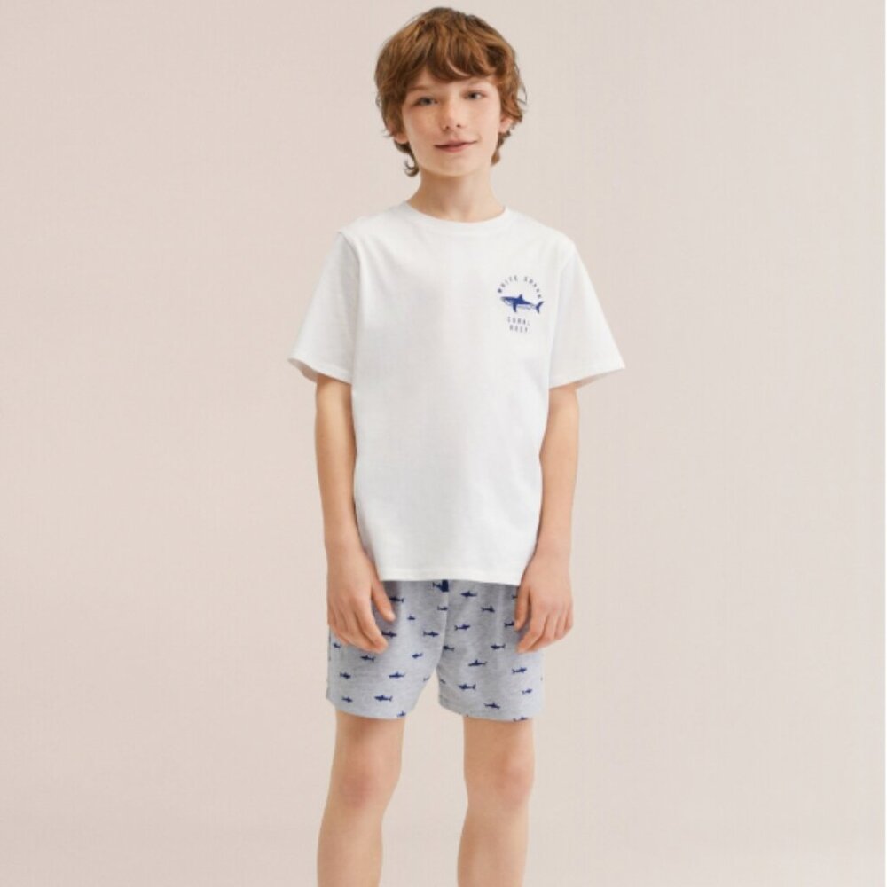 Mango Short Cotton Pajamas 7/8
